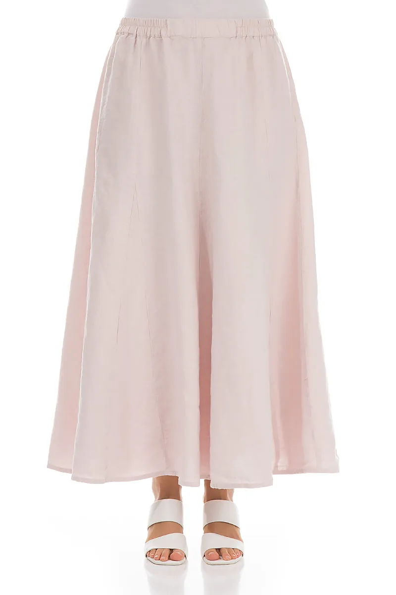 Maxi Beige Linen Skirt