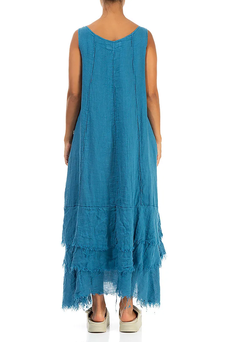 Maxi Denim Gauze Linen Dress