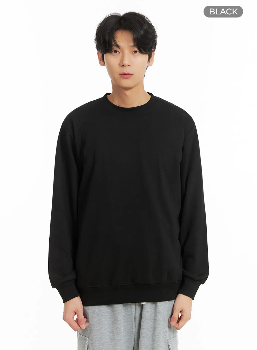 Men's Basic Cotton Sweatshirt IA401