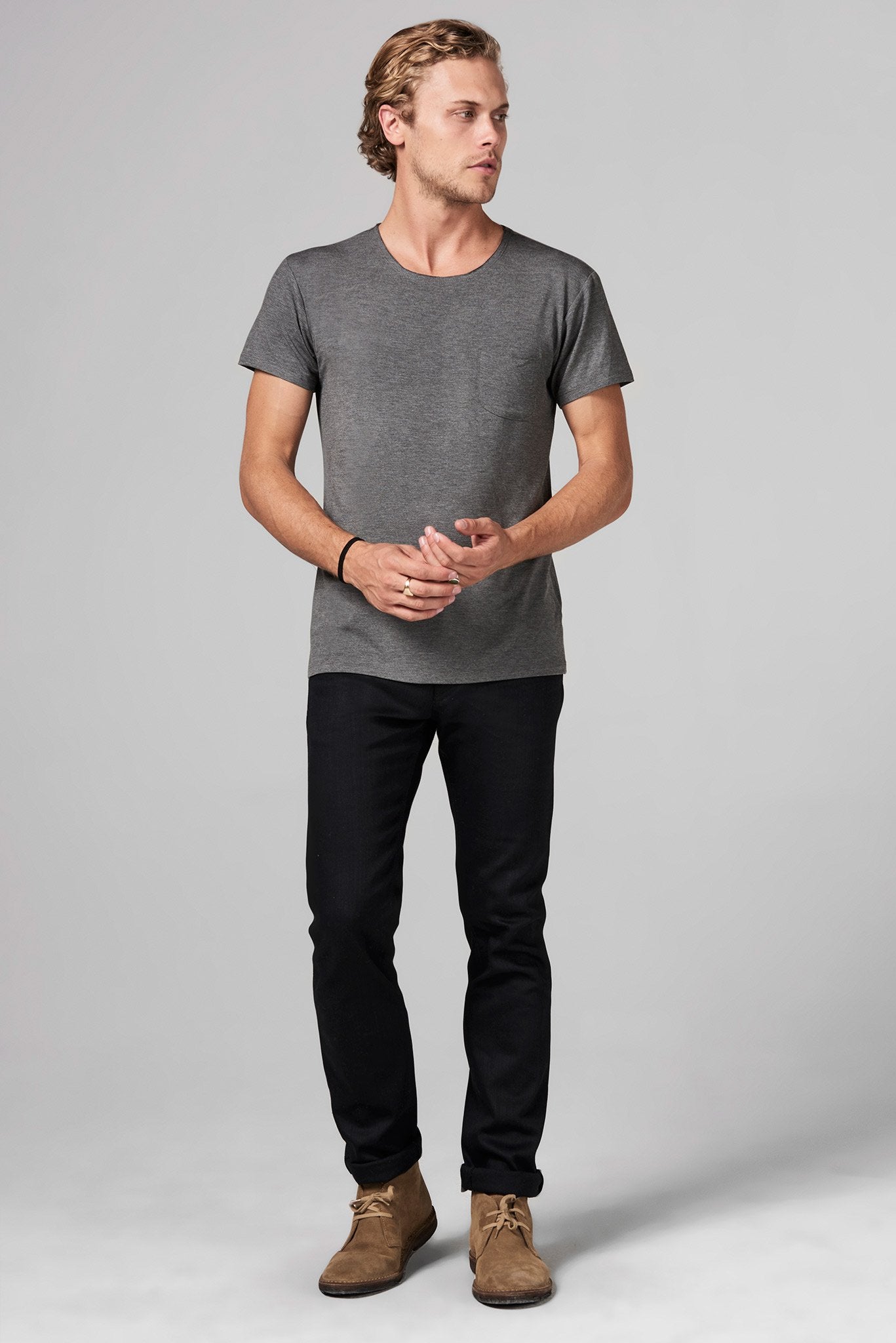 Men's Modal Pocket Sailor Crew Neck Tee