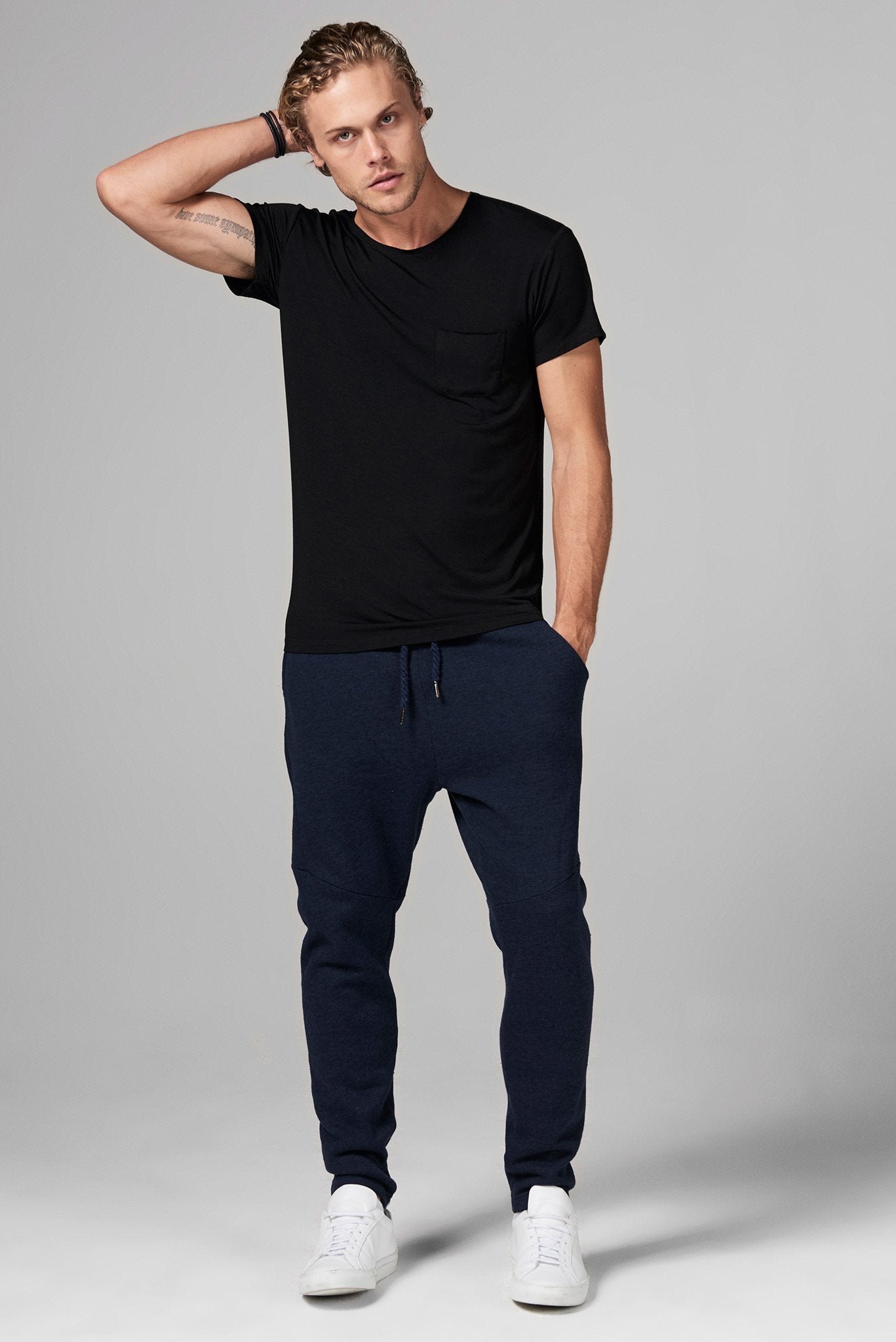 Men's Modal Pocket Sailor Crew Neck Tee