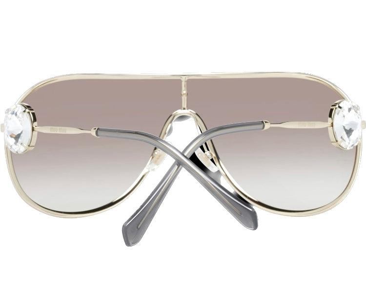 MIU MIU Pale Gold Frame Women Sunglasses MU67US 37ZVN5O0