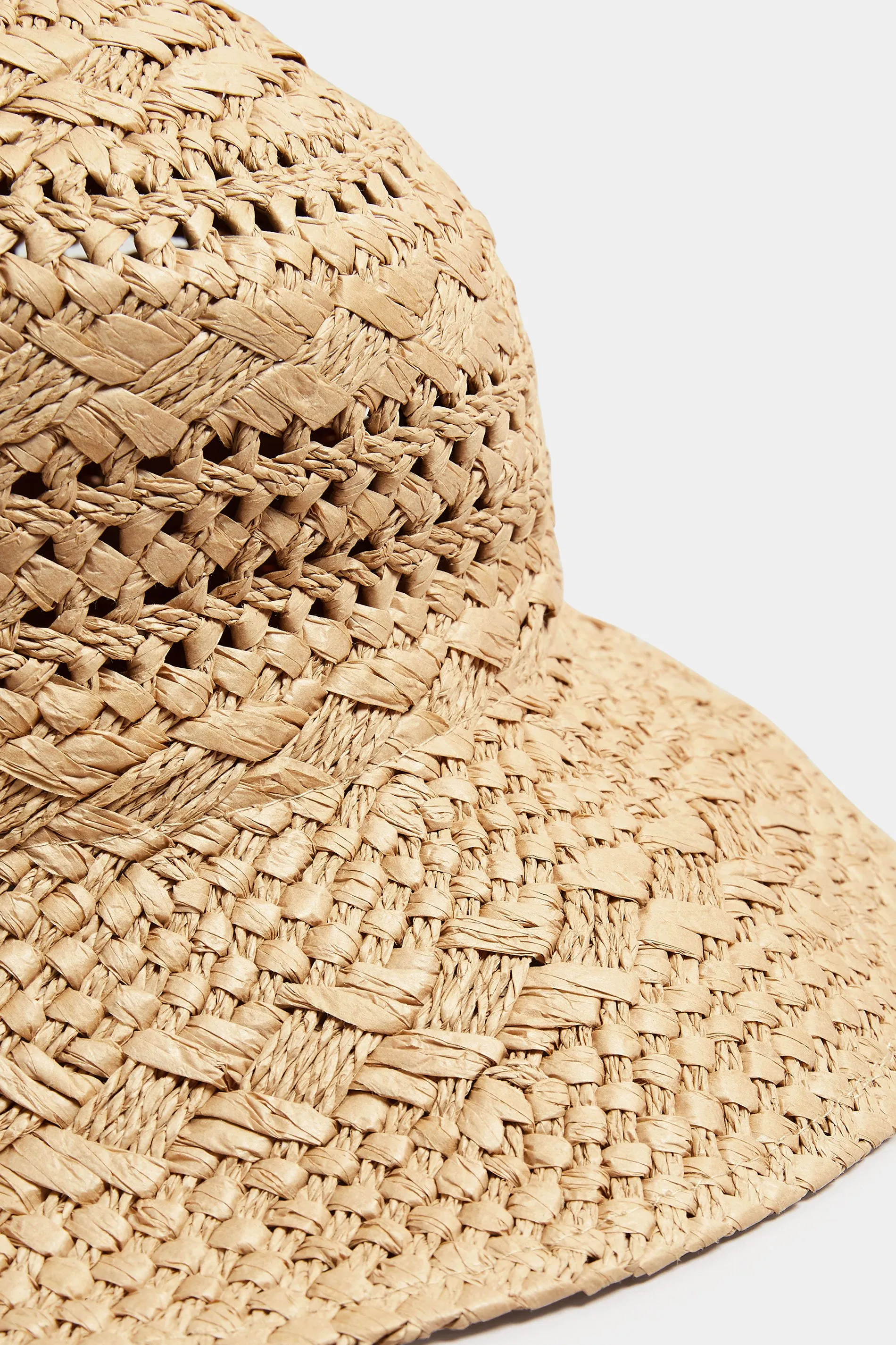 Natural Brown Woven Hat