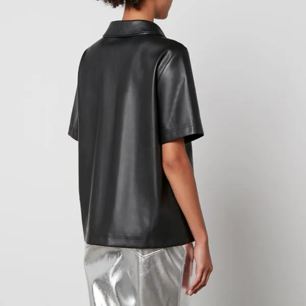 Never Fully Dressed Vegan Leather Lizzie Shirt