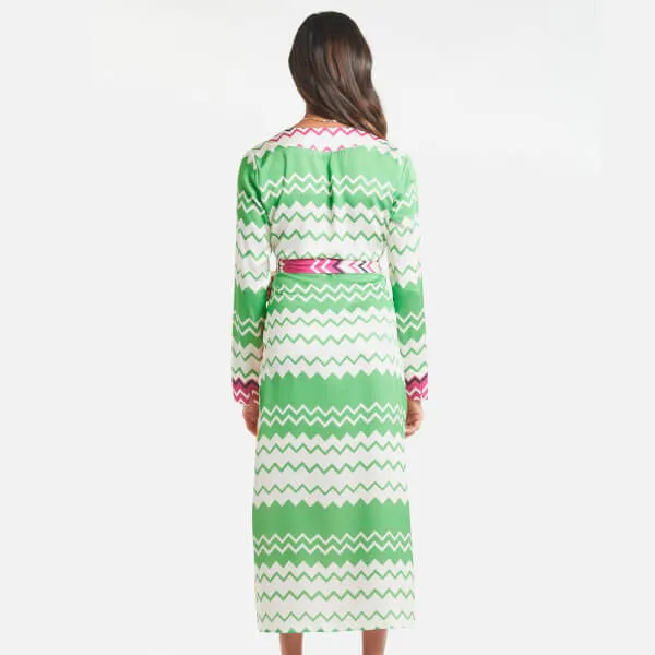 Never Fully Dressed Women's Zig Zag Wrap Dress - Multi