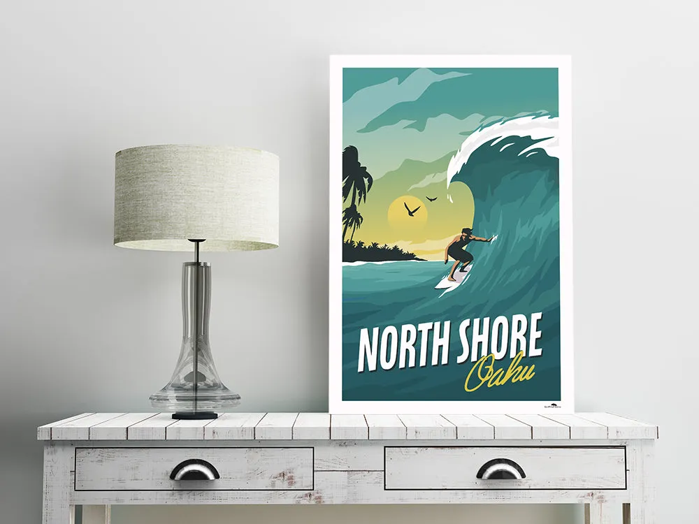 North Shore Oahu 12 x 18 Poster