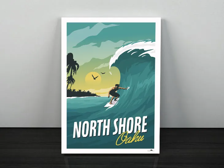 North Shore Oahu 12 x 18 Poster