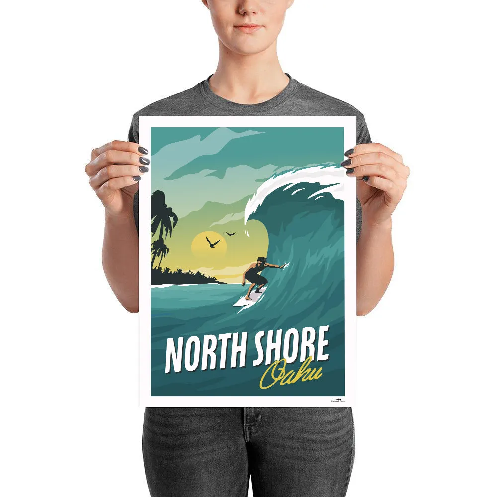 North Shore Oahu 12 x 18 Poster