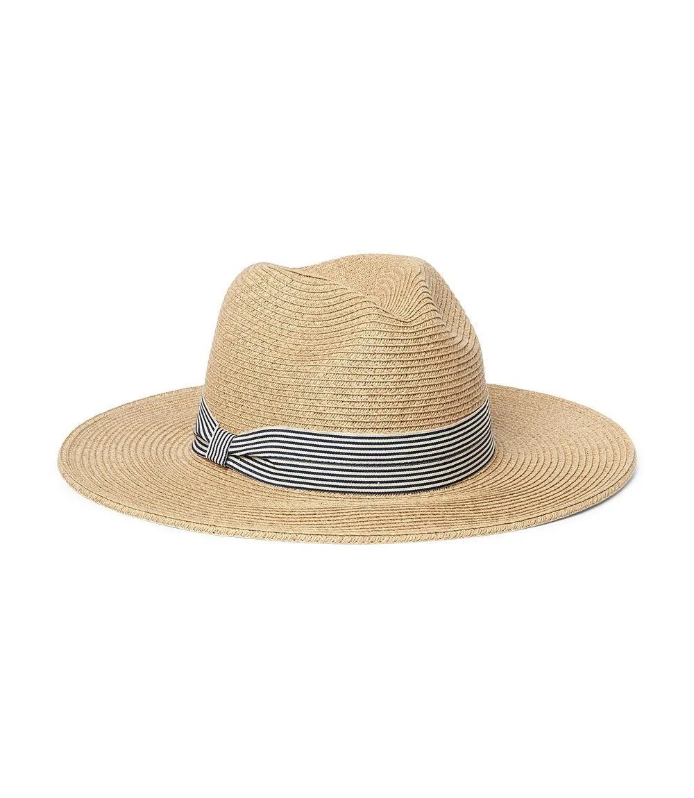 Panama Hat With Striped Band