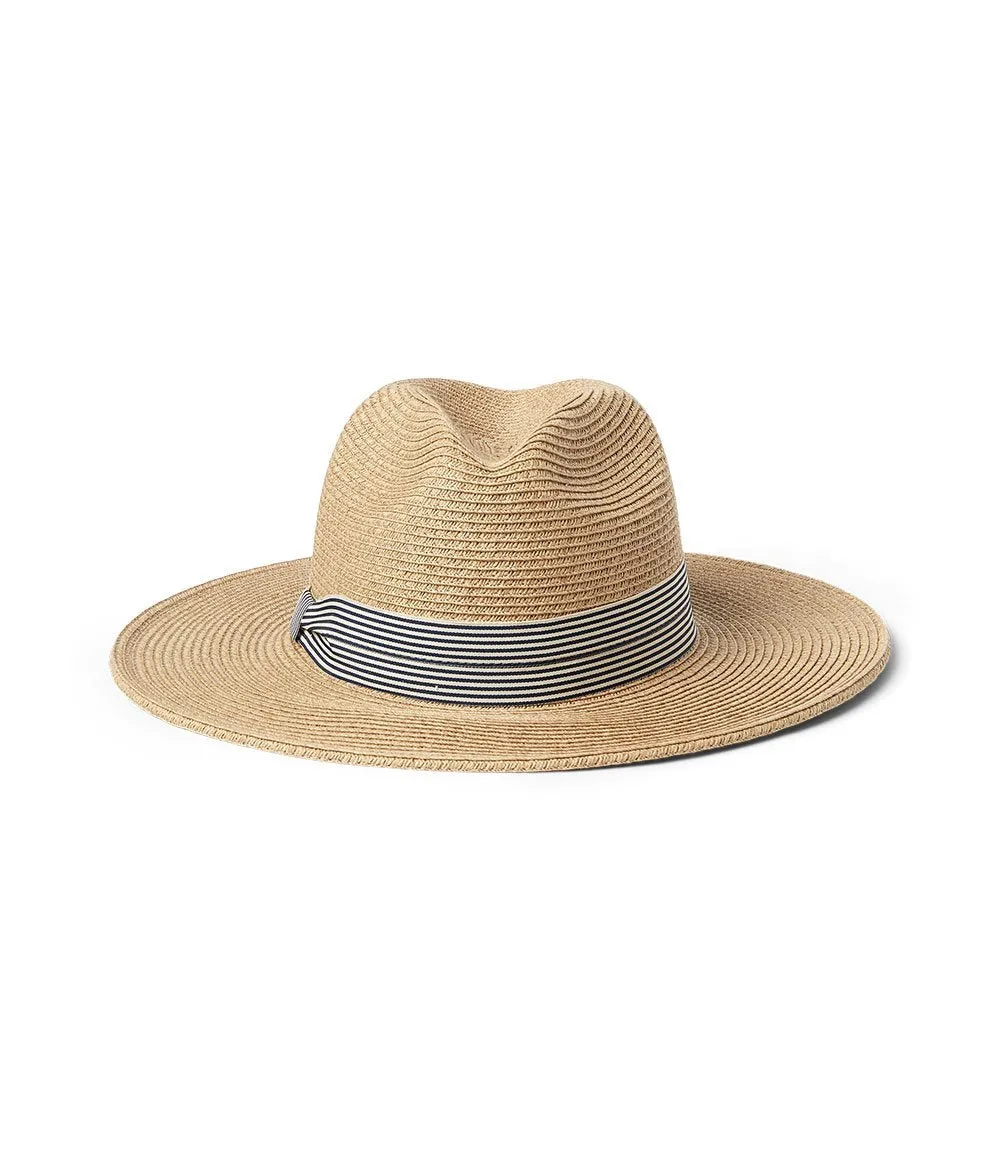 Panama Hat With Striped Band