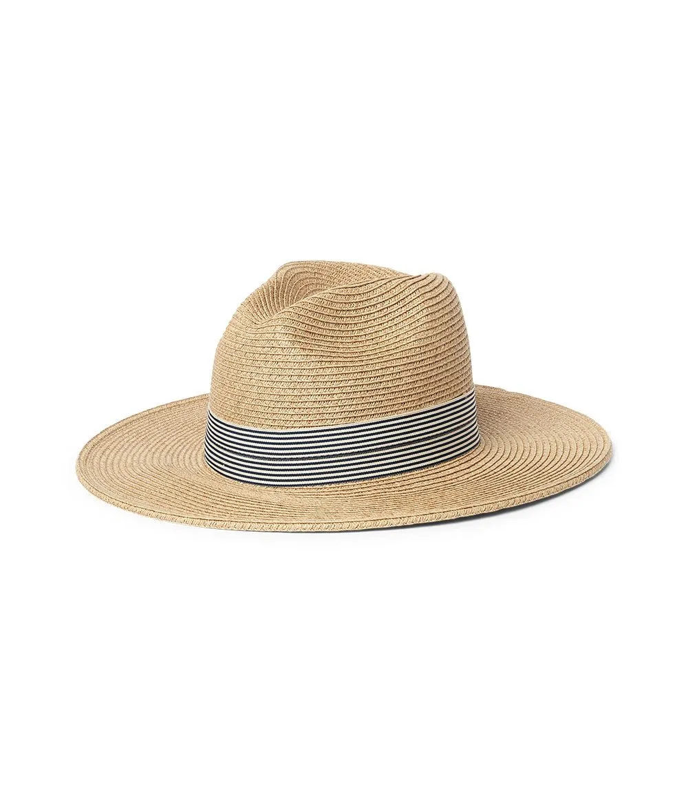 Panama Hat With Striped Band