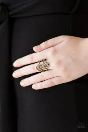 Paparazzi Ring ~ Make Waves - Brass