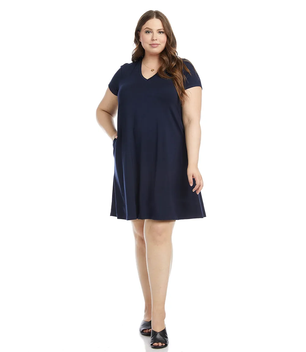 Plus Size Quinn V-Neck Pocket Dress