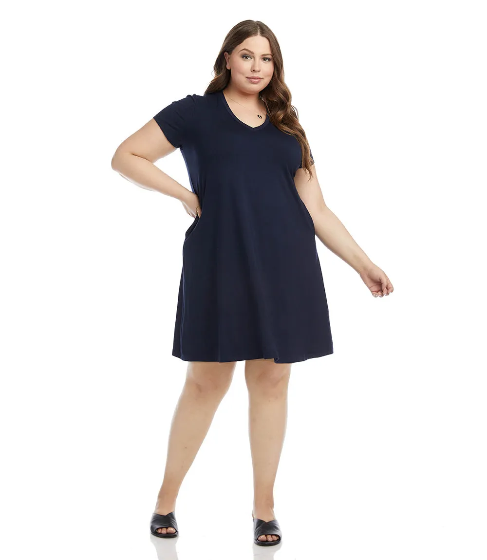 Plus Size Quinn V-Neck Pocket Dress