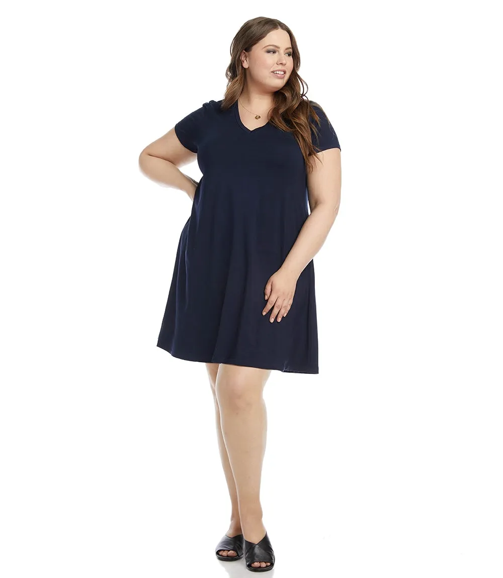 Plus Size Quinn V-Neck Pocket Dress