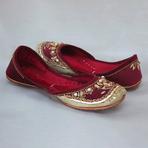 Red Fancy Khussa for women