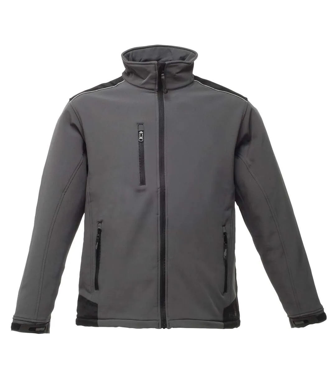 Regatta Mens Sandstorm Hardwearing Workwear Softshell Jacket (water Repellent) (Seal Grey/Black) (UTRW1216)