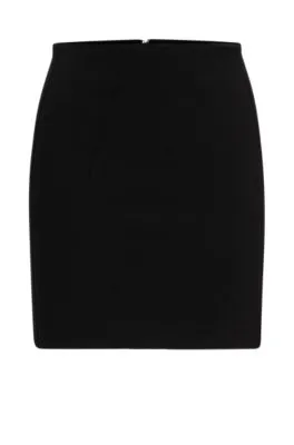 Regular-fit mini skirt in super-stretch material