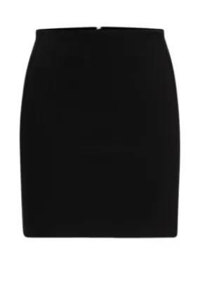 Regular-fit mini skirt in super-stretch material