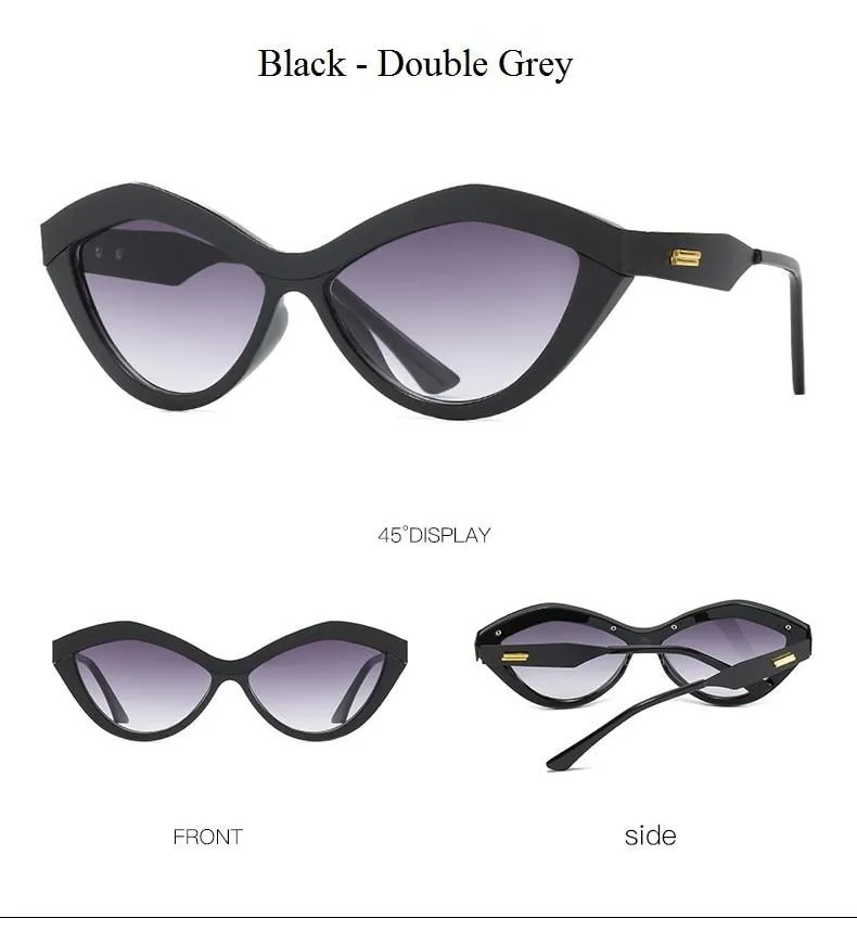 Retro Sexy Style Cat Eye Sunglasses in Mirror Shades for Women