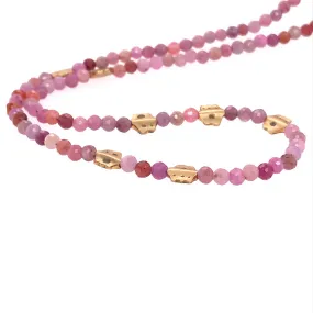 Ruby Flora Bead Necklace