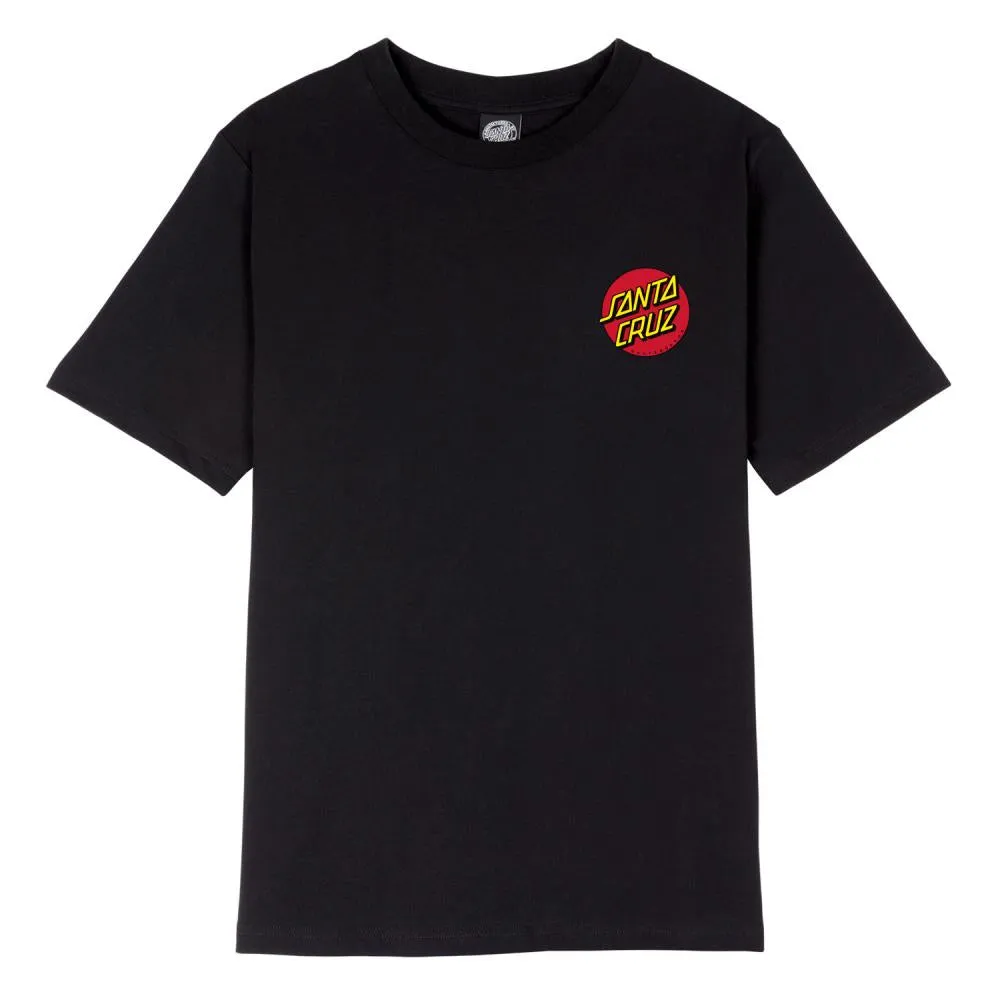 Santa Cruz Classic Dot T-Shirt Black (Back Print)