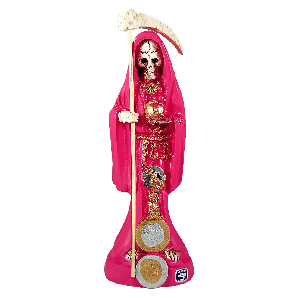 Santa Muerte Statue - Un-Dressed - 8 - Pink