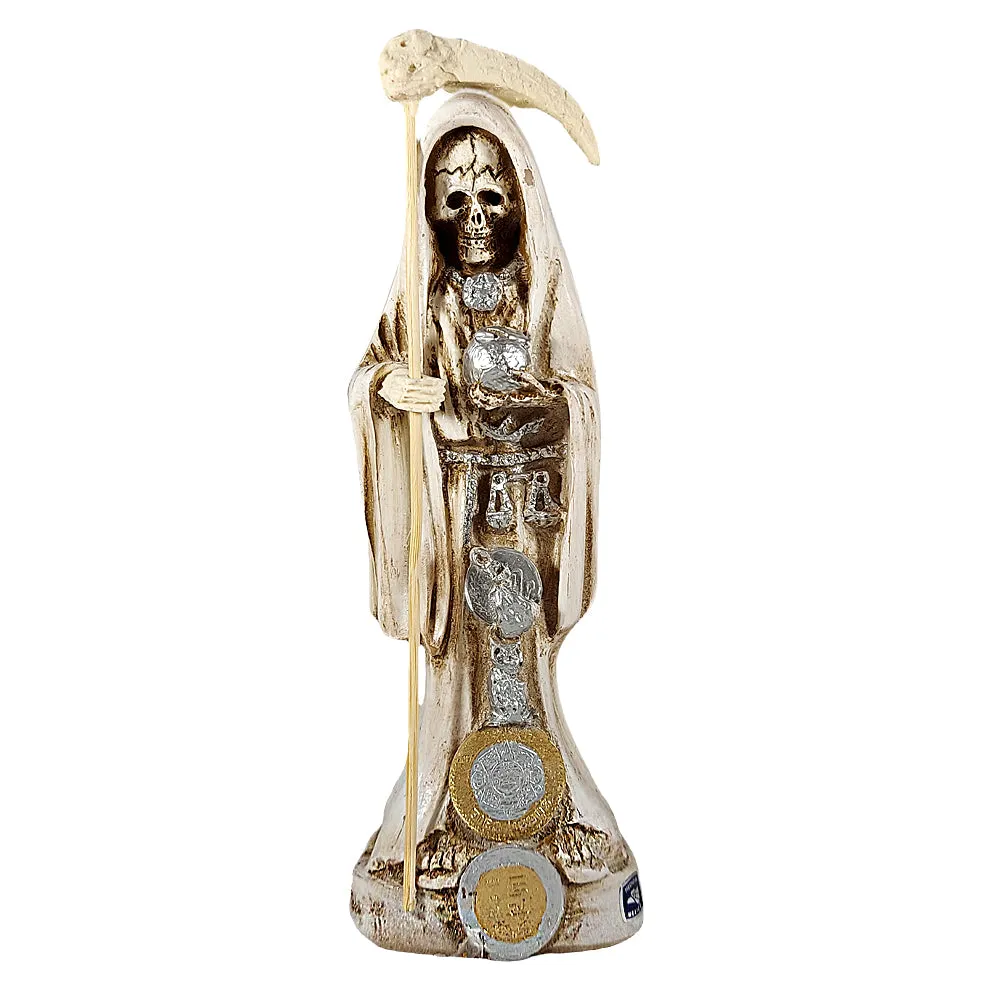 Santa Muerte Statue - Un-Dressed - 8 - White