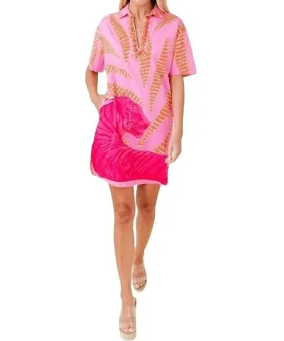 SHERIDAN FRENCH Rhodes Dress In Candy Pink Tigress