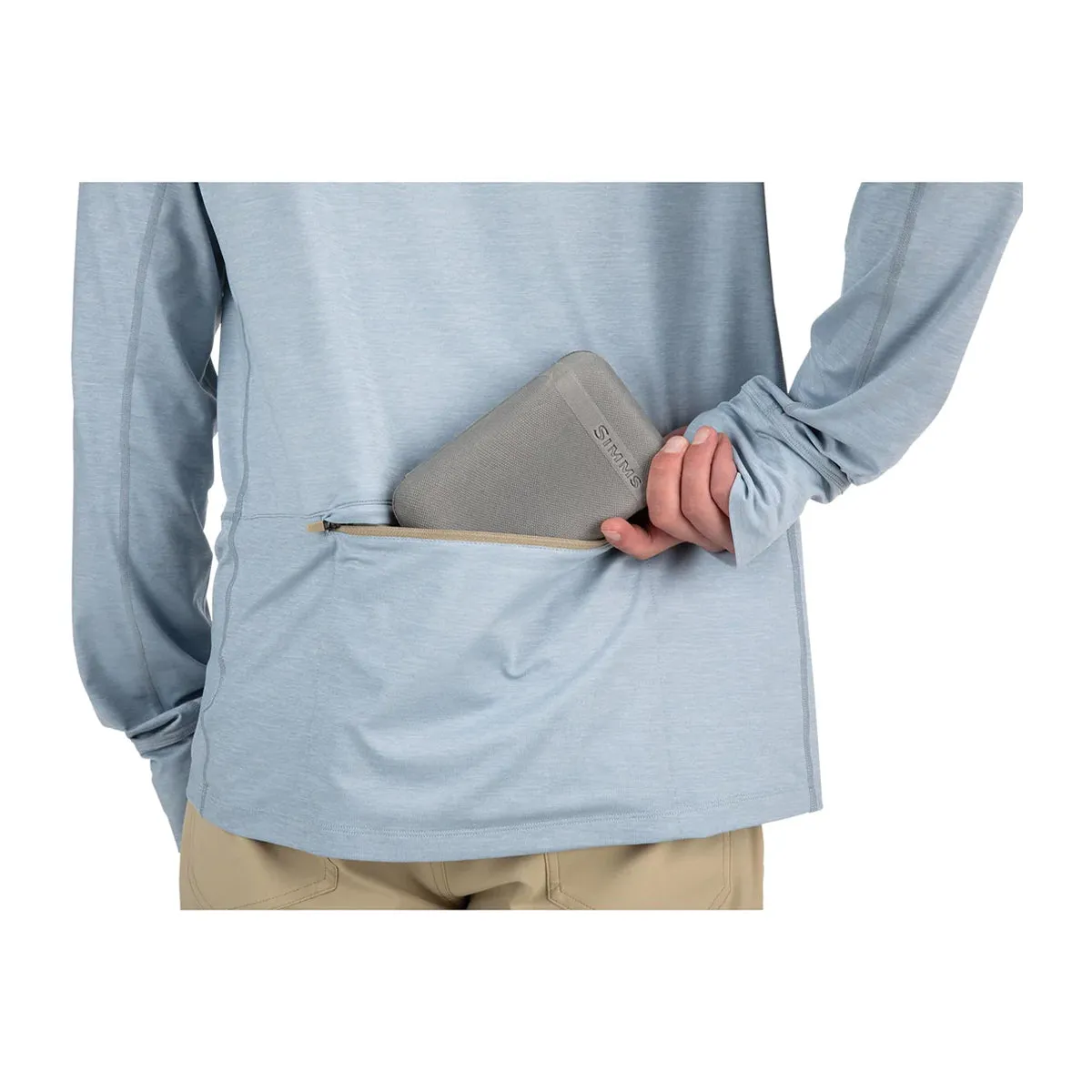 Simms SolarFlex Guide Cooling Hoody Steel Blue