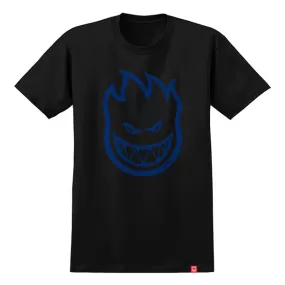 SPITFIRE BIGHEAD TEE BLACK/NAVY