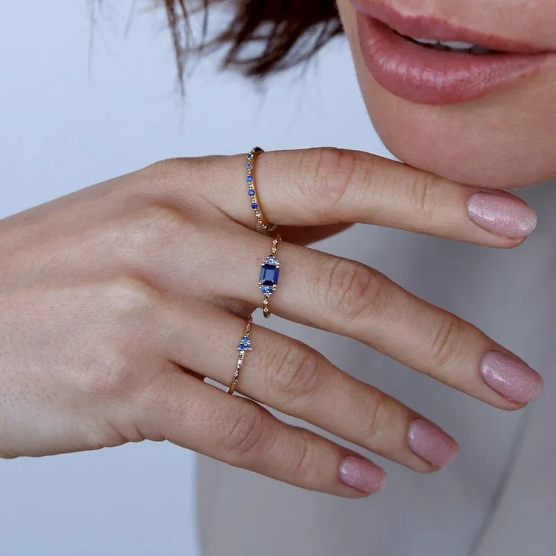 Starry Ocean Trio Ring