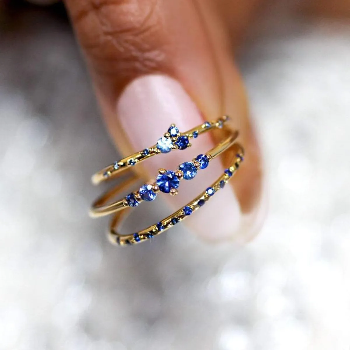 Starry Ocean Trio Ring