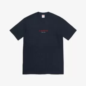 Supreme Tee 'Classic Logo' Navy SS22