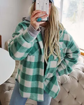 Sweet Mint Plaid Jacket