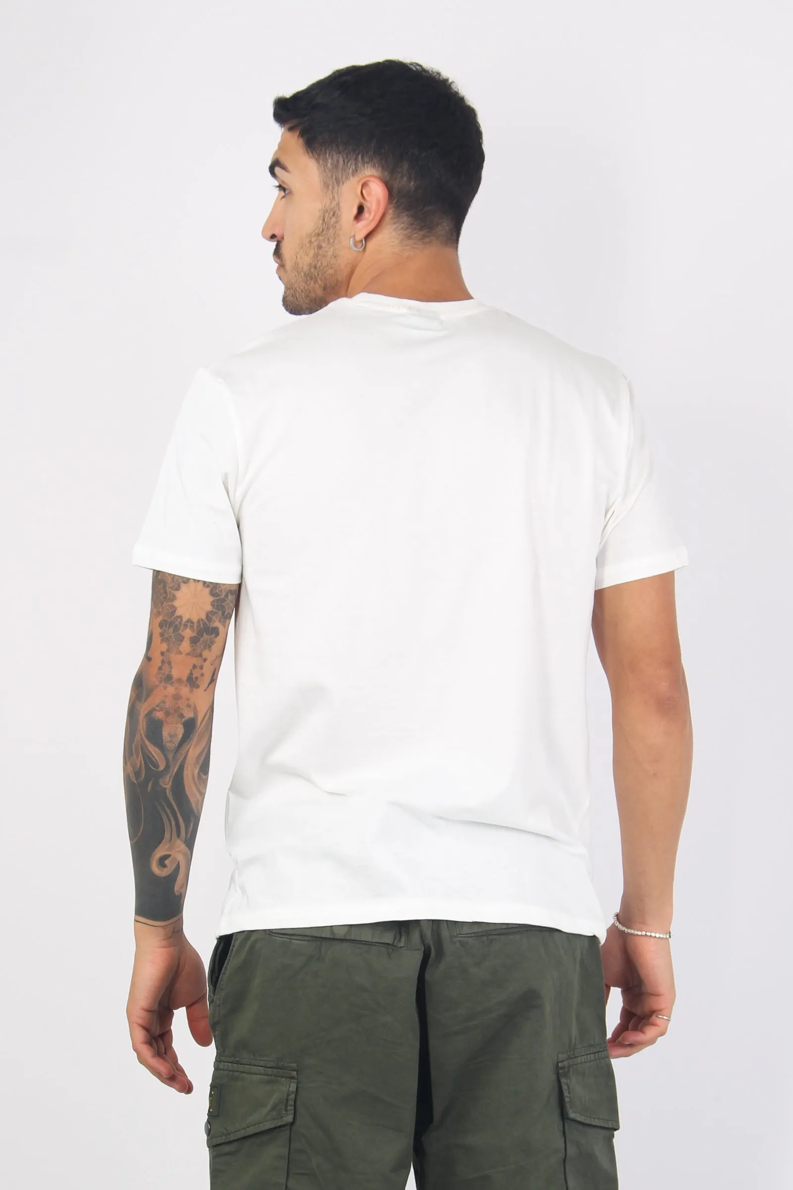 T-shirt Stampa Surf The Waves Bianco