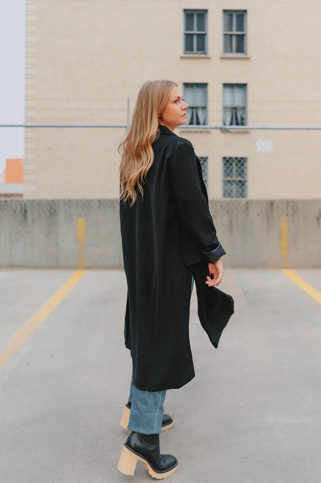 The Weston Long Coat - Black