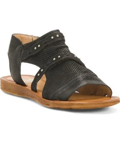 Tj Maxx Leather Francy Flat Sandals For Women