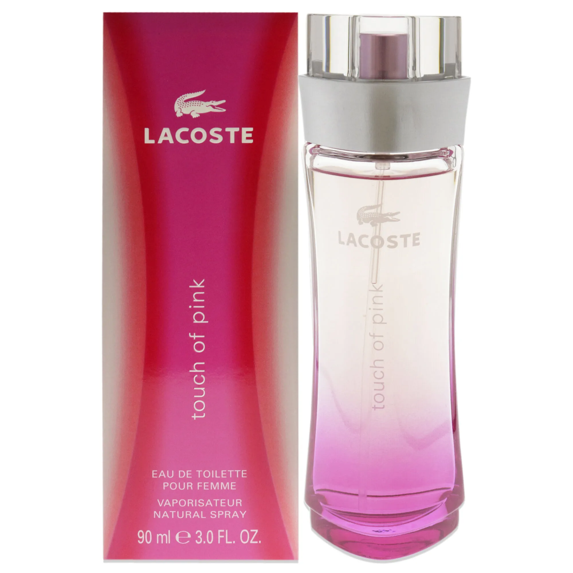 Touch of Pink by Lacoste for Women - 3 oz EDT Spray