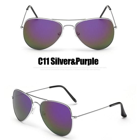 Unisex Pilot Mirror Vintage Sunglasses UV400