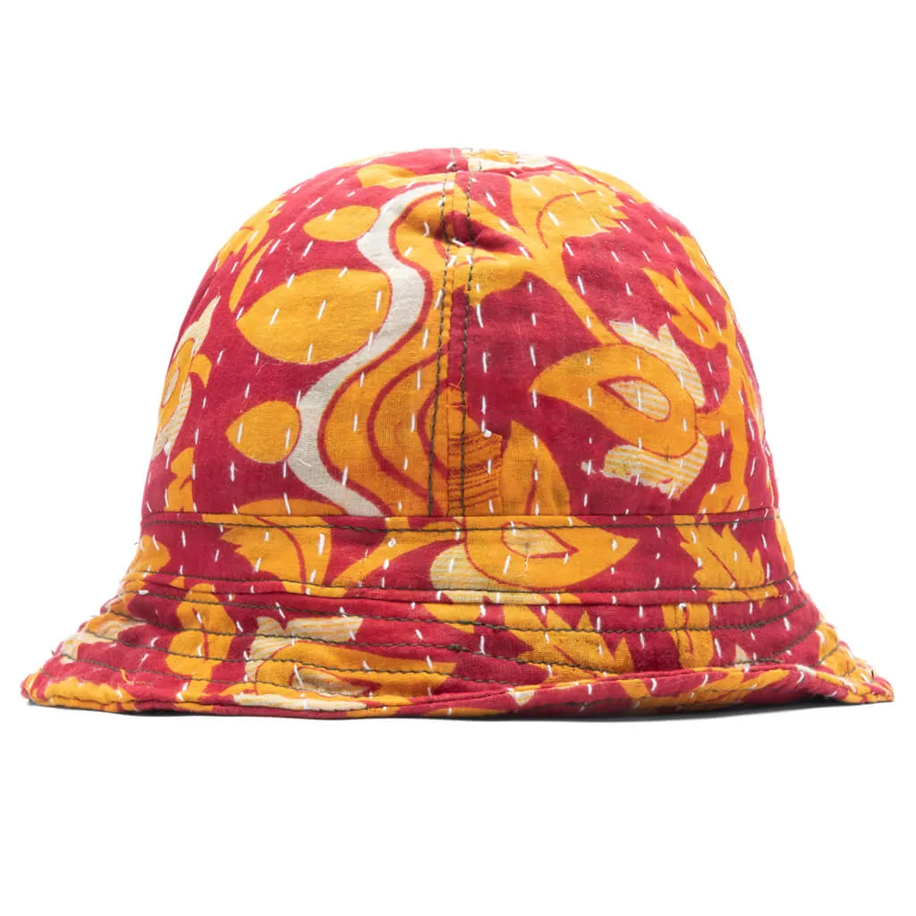 Vintage Handmade Quilt Bucket Hat - Psych