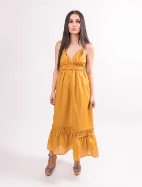 Womens Linen Maxi Dress