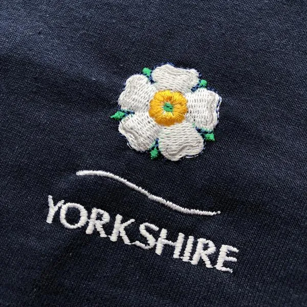 Yorkshire Rose Navy Hoodie